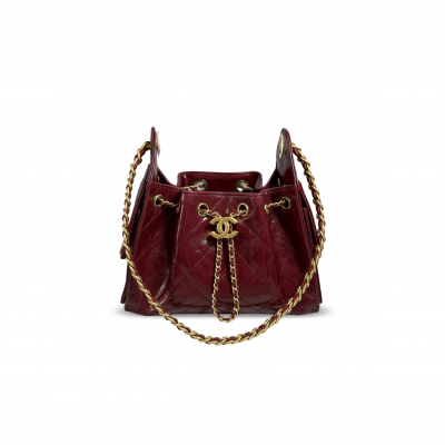 CHANEL 25 MINI HANDBAG WAXED CALFSKIN AS5631 (22*20*12.5cm)